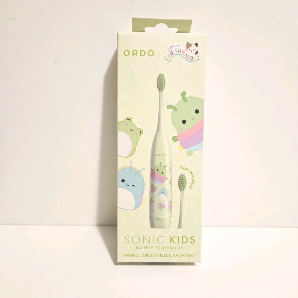 ORDO Sonic Kids Battery Green Toothbrush Original Squishmallows Jazwares NEW